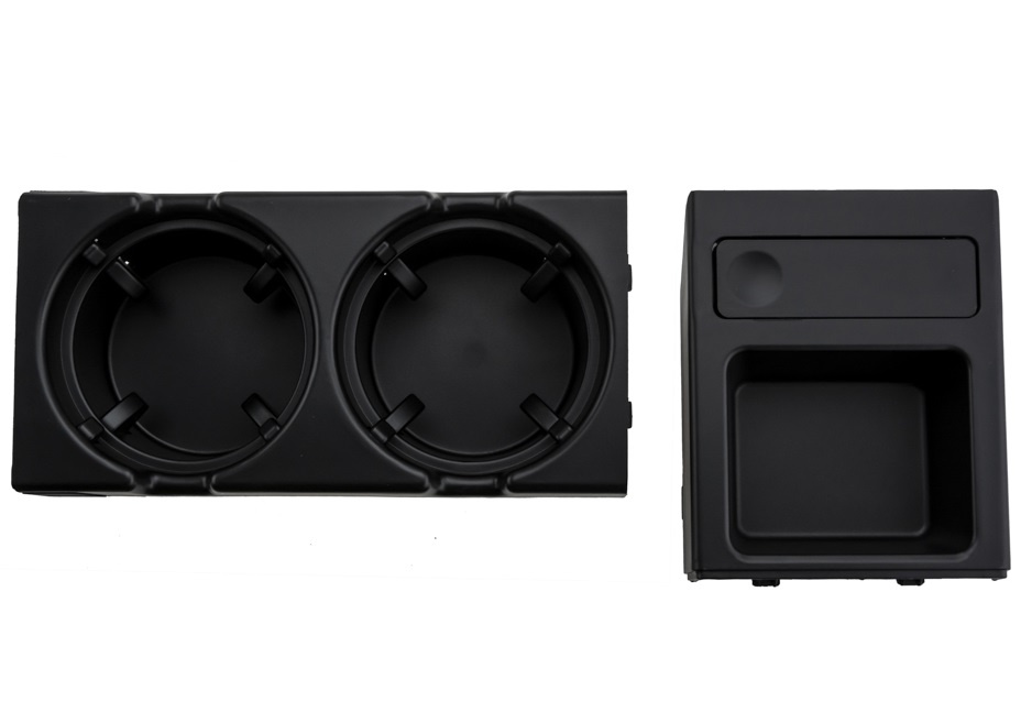 Set Suport 2 Pahare + Cutie Monede Nty Bmw Seria 3 E46 1998-2005 Negru EZC-BM-317