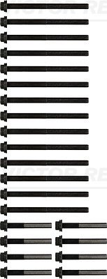 Set surub, chiulasa (143209603 VICTOR REINZ) FIAT,IVECO,NAC IVECO (NAVECO)