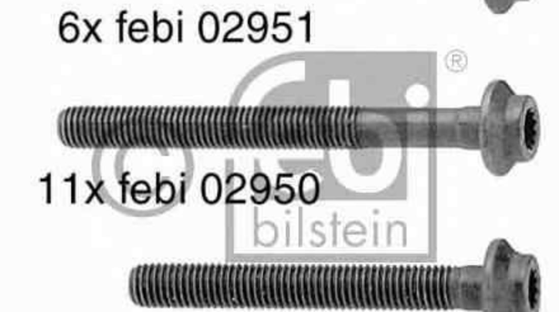 Set surub, chiulasa MERCEDES-BENZ E-CLASS (W124) FEBI BILSTEIN 10232