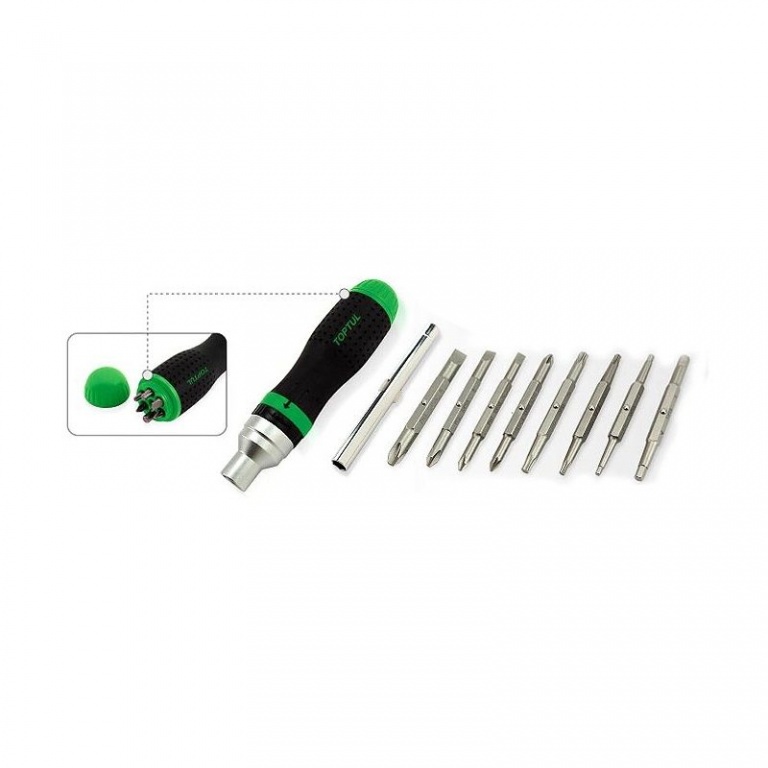 Set Surubelnita Clichet 12 in 1 Toptul GAAR1002