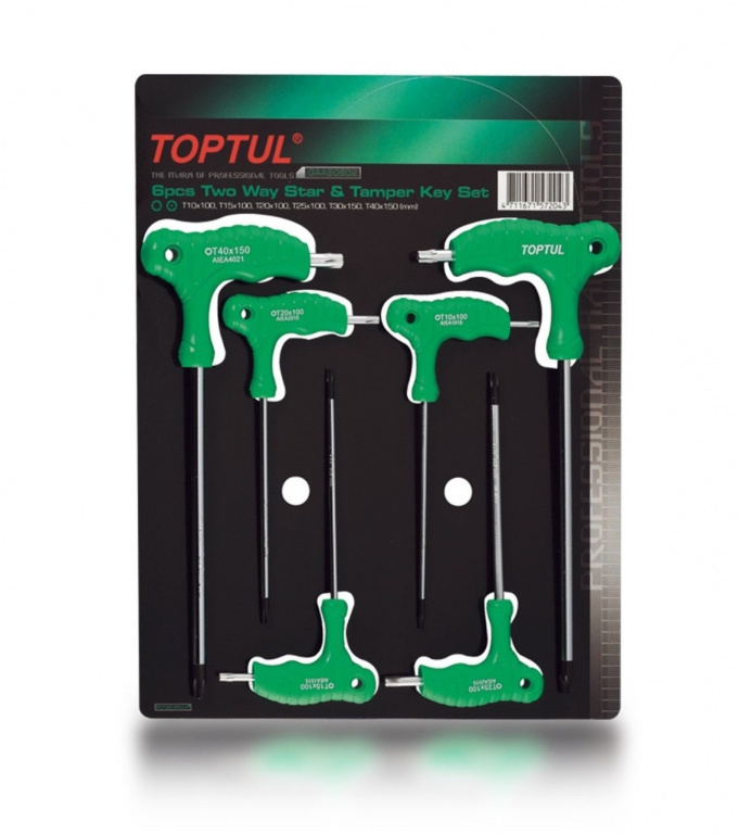 Set Torx Cu Maner Toptul 6 Piese GAAS0602