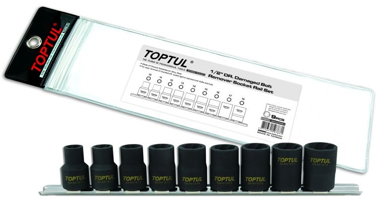 Set Tubulare Spiralate Extras Suruburi Toptul GAAG0903
