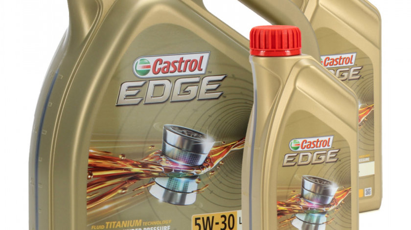 Set Ulei Motor Castrol Edge LL 5W-30 5L + 2 X Castrol Edge LL 5W-30 1L