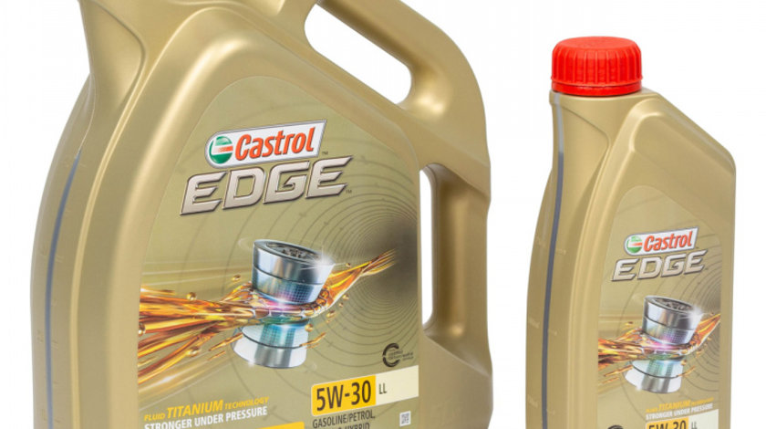 Set Ulei Motor Castrol Edge LL 5W-30 5L + Castrol Edge LL 5W-30 1L