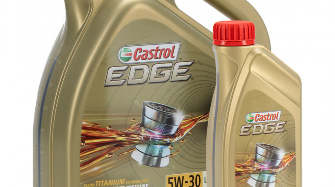 Set Ulei Motor Castrol Edge LL 5W-30 5L + Castrol Edge LL 5W-30 1L