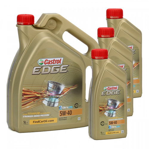 Set Ulei Motor Castrol Edge Titanium Fst 5W-40 5L + 3 Buc Ulei Motor Castrol Edge Titanium Fst 5W-40...