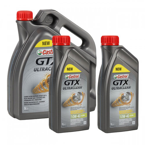 Set Ulei Motor Castrol GTX Ultraclean 10W-40 5L 15A4D4 + 2 Buc Ulei Motor Castrol GTX Ultraclean 10W...