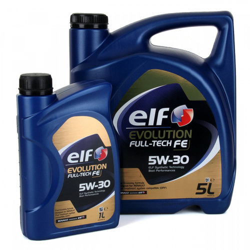 Set Ulei Motor Elf Evolution Full Tech FE 5W-30 5L + Ulei Motor Elf Evolution Full Tech FE 5W-30 1L