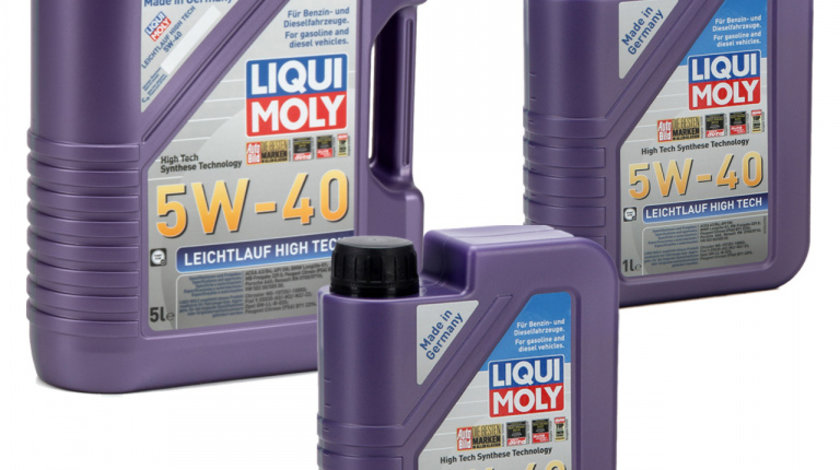 Set Ulei Motor Liqui Moly Leichtlauf High Tech 5W-40 5L 2328 + 2 Buc Ulei Motor Liqui Moly Leichtlauf High Tech 5W-40 1L 2327