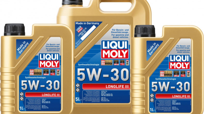 Set Ulei Motor Liqui Moly Longlife III 5W-30 5L 20822 + 2 Buc Ulei Motor Liqui Moly Longlife III 5W-30 1L 20820