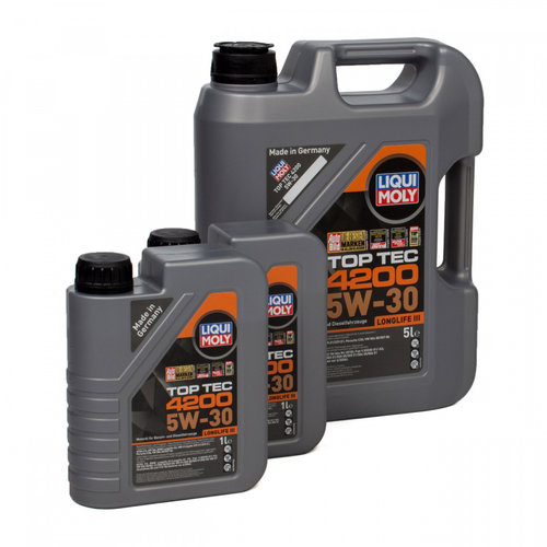 Set Ulei Motor Liqui Moly Top Tec 4200 Longlife III 5W-30 5L 8973 + 2 Buc Ulei Motor Liqui Moly Top ...