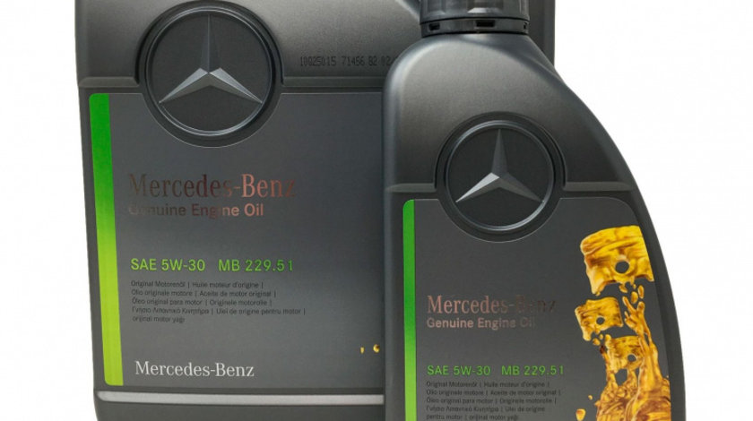 Set Ulei Motor Mercedes-Benz 229.51 5W-30 5L A000989690613ABDE + Ulei Motor Mercedes-Benz 229.51 5W-30 1L A000989690611ABDE