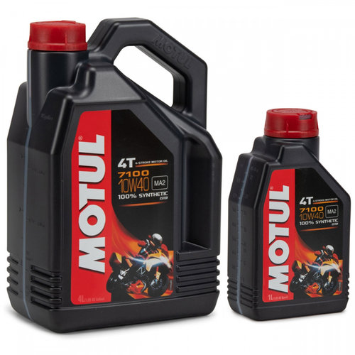 Set Ulei Motor Motul 7100 4T 100% Syntetic 10W-40 4L 104092 + Ulei Motor Motul 7100 4T 100% Syntetic...