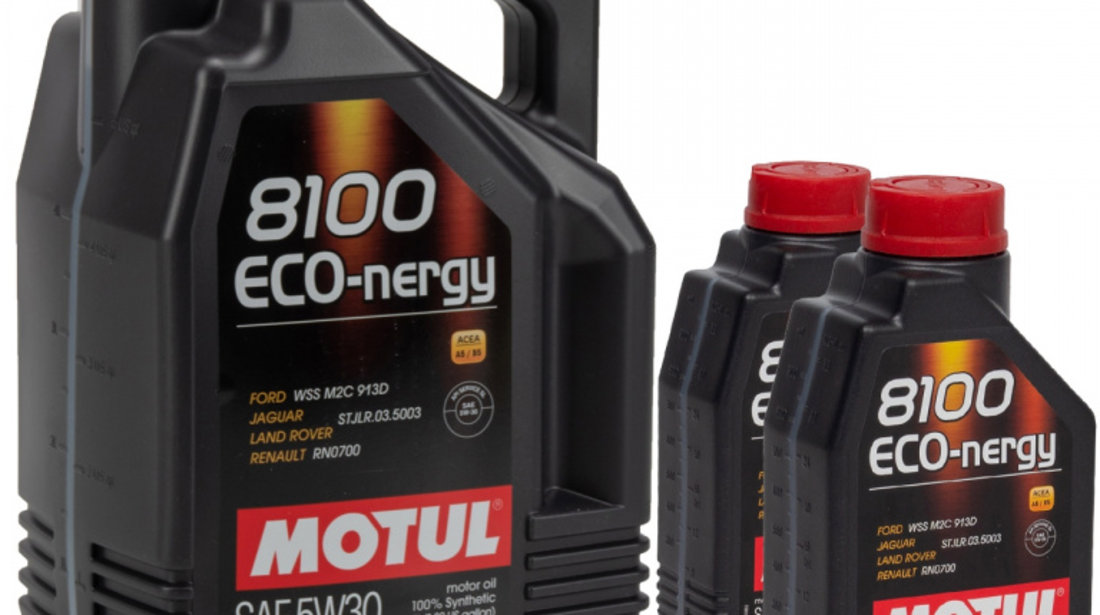 Set Ulei Motor Motul 8100 Eco-Nergy 5W-30 5L 102898 + 2 Buc Ulei Motor Motul 8100 Eco-Nergy 5W-30 1L 102782