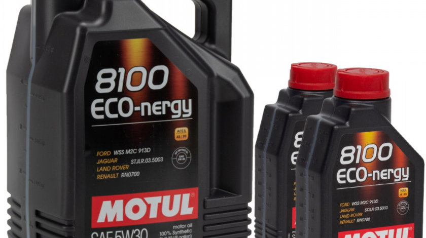 Set Ulei Motor Motul 8100 Eco-Nergy 5W-30 5L 102898 + 2 Buc Ulei Motor Motul 8100 Eco-Nergy 5W-30 1L 102782