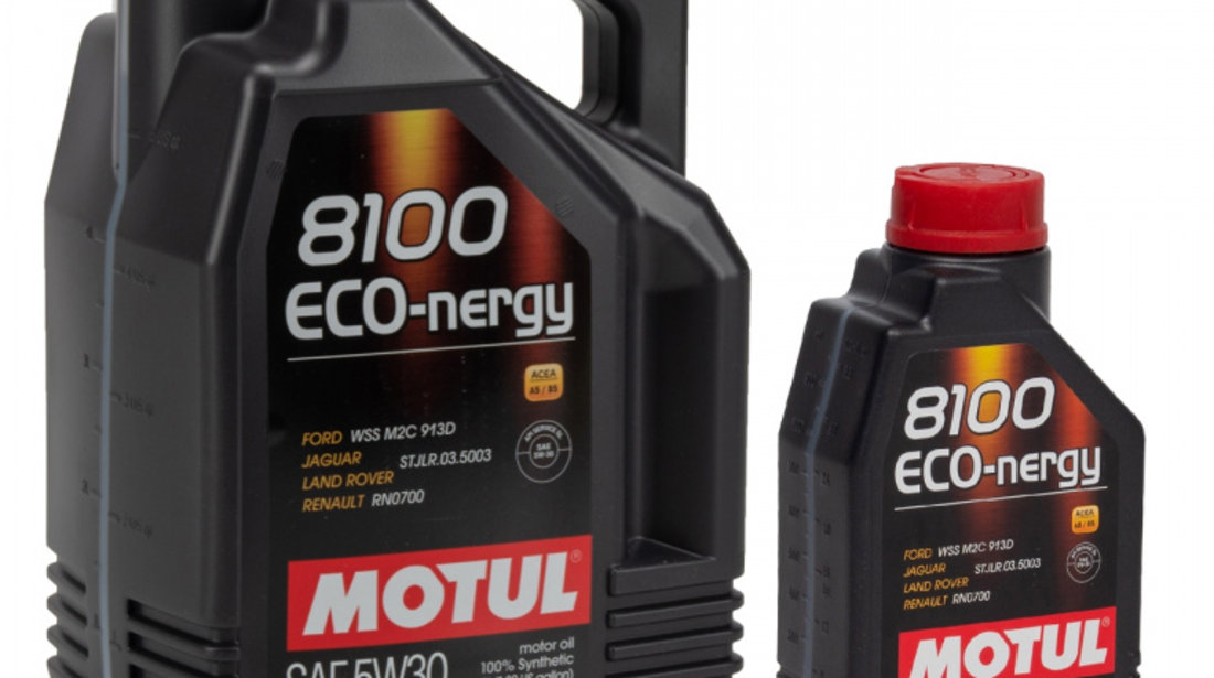 Set Ulei Motor Motul 8100 Eco-Nergy 5W-30 5L 102898 + Ulei Motor Motul 8100 Eco-Nergy 5W-30 1L 102782