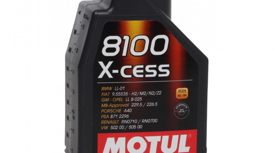 Set Ulei Motor Motul 8100 X-Cess 5W-40 5L 102870 + Ulei Motor Motul 8100 X-Cess 5W-40 1L 102784