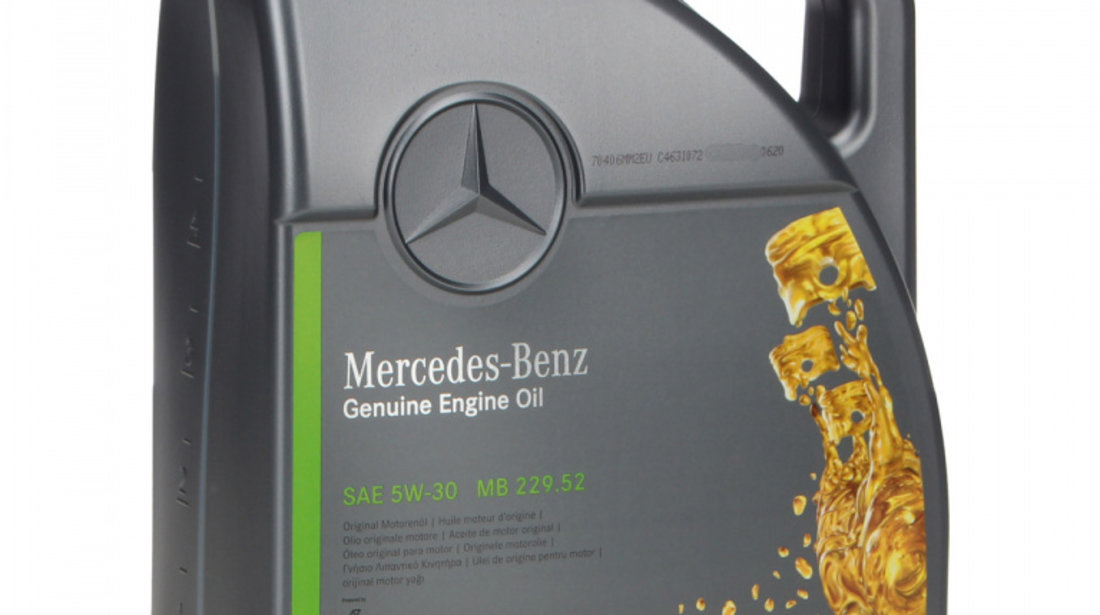 Set Ulei Motor Oe Mercedes-Benz 229.52 5W-30 5L A000989700613AMEE + Ulei Motor Oe Mercedes-Benz 229.52 5W-30 1L A000989700611AMEE