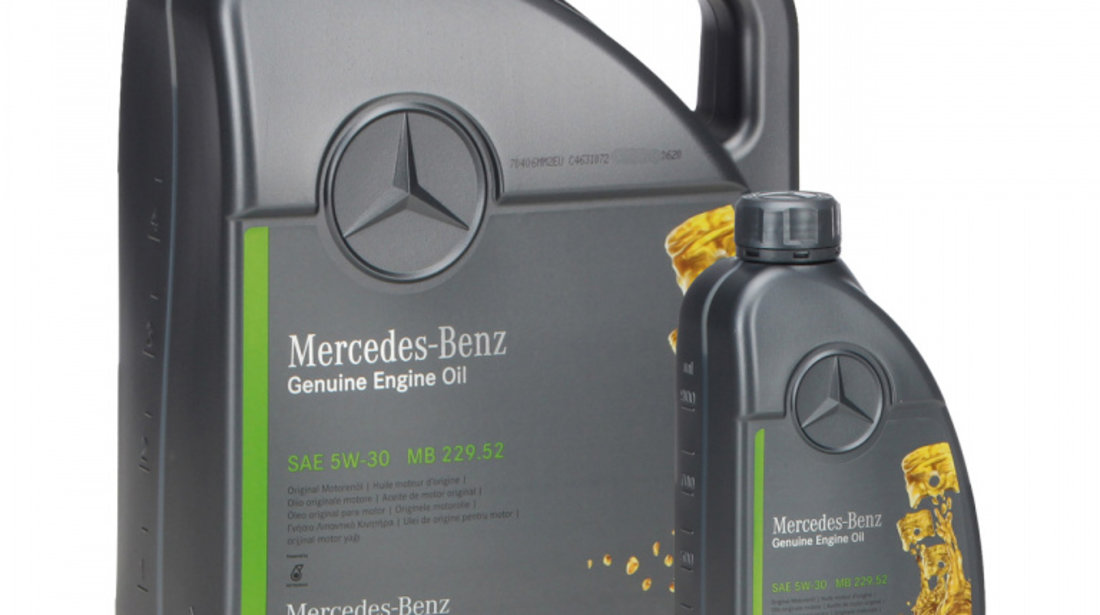 Set Ulei Motor Oe Mercedes-Benz 229.52 5W-30 5L A000989700613AMEE + Ulei Motor Oe Mercedes-Benz 229.52 5W-30 1L A000989700611AMEE