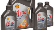 Set Ulei Motor Shell Helix Ultra 5W-40 4L + Set 3 ...