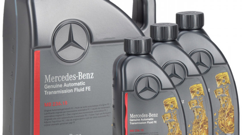 Set Ulei Transmisie Automata Oe Mercedes-Benz 236.15 5L A000989690513AULW + 3 Buc Ulei Transmisie Automata Oe Mercedes-Benz 236.15 1L A000989690511ADNE