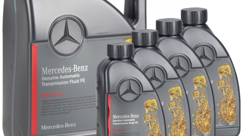 Set Ulei Transmisie Automata Oe Mercedes-Benz 236.15 5L A000989690513AULW + 4 Buc Ulei Transmisie Automata Oe Mercedes-Benz 236.15 1L A000989690511ADNE