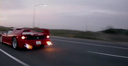 She's on Fire: Ferrari F50 cu evacuare Tubi