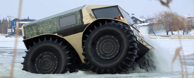 SHERP powered by Vodka: cel mai abil vehicul-amfibiu de off-road vine din Rusia