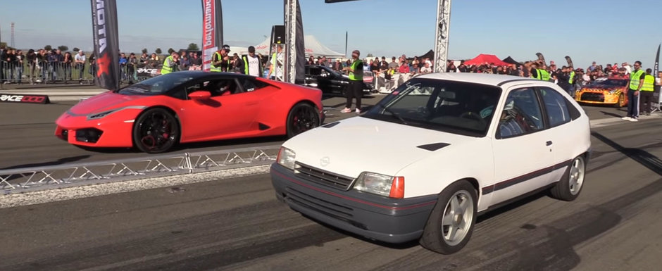Si-a adus supercarul de 200.000 de euro la curse si era cat pe ce sa ia bataie de la...un OPEL KADETT Si-a adus supercarul de 200.000 de euro la curse si era cat pe ce sa ia bataie de la...un OPEL KADETT