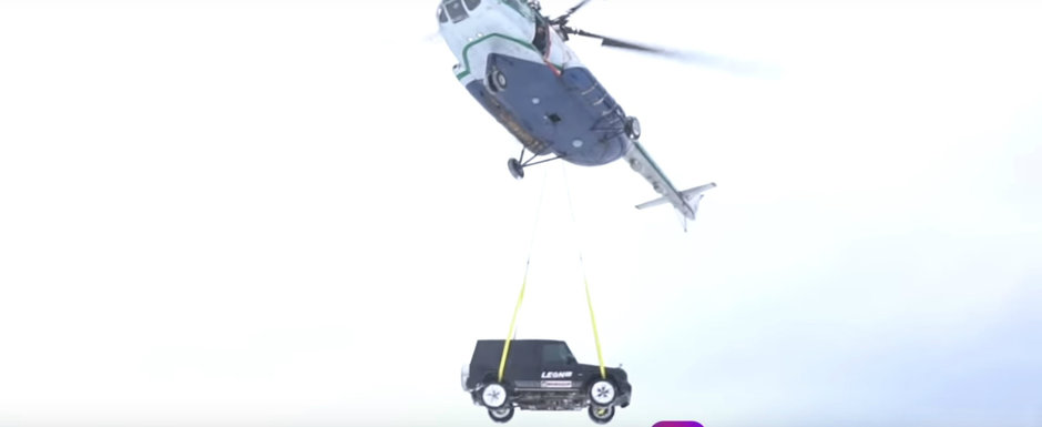Si-a aruncat masina, un G63 AMG, din elicopter. Clipul a devenit rapid VIRAL Si-a aruncat masina, un G63 AMG, din elicopter. Clipul a devenit rapid VIRAL