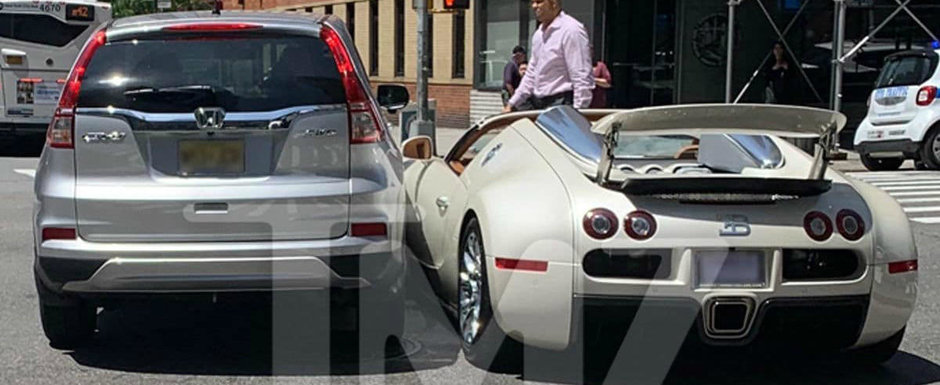Si-a lovit Bugatti-ul de 1.001 CP la doar 15 minute dupa ce a platit 2 milioane dolari pe el