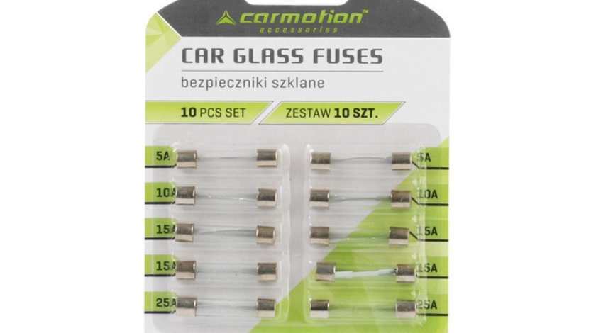 Siguranțe Din Sticlă 32mm, 10 Buc Carmotion 58399