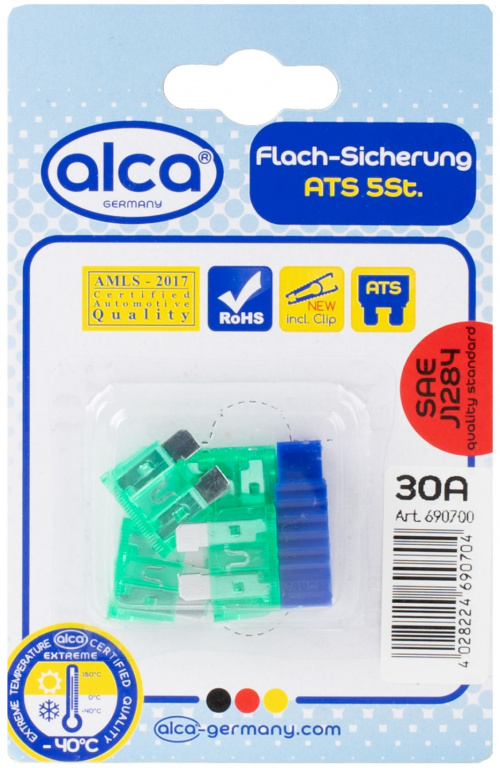Sigurante Fuzibile Alca 30A Set 5 Buc 690700