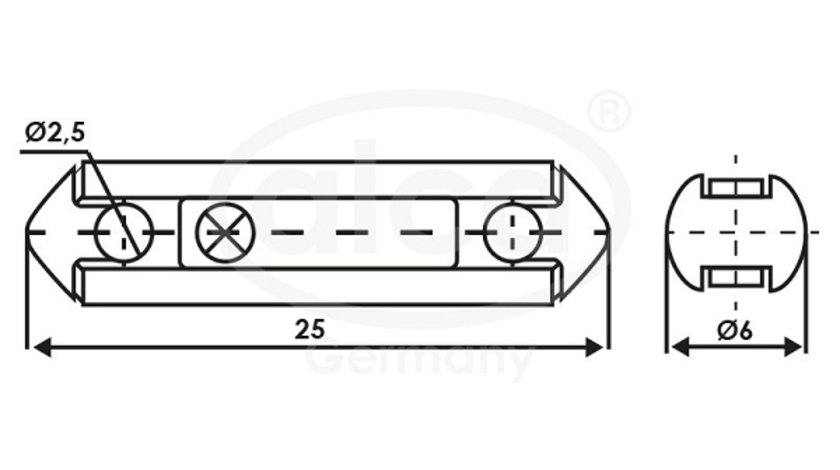 SIGURANTE FUZIBILE CILINDRICE 8A SET 100 BUC 682000 ALCA