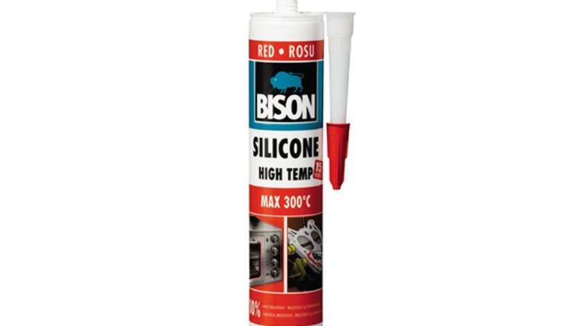 SILICON ROSU PENTRU TEMPERATURI INALTE 280 ML 425102 BISON