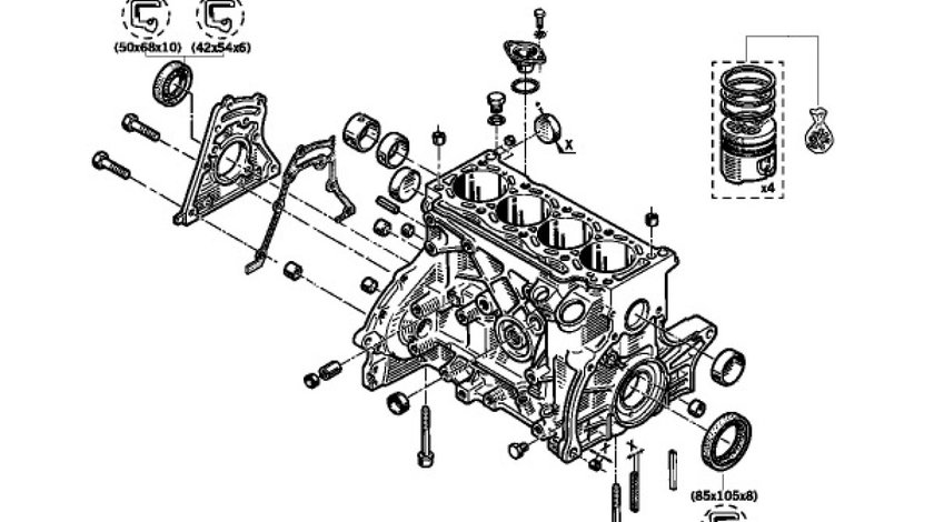 SIMERING ARBORE COTIT DACIA SOLENZA 1.9 D REINZ 81-34417-00 <br>