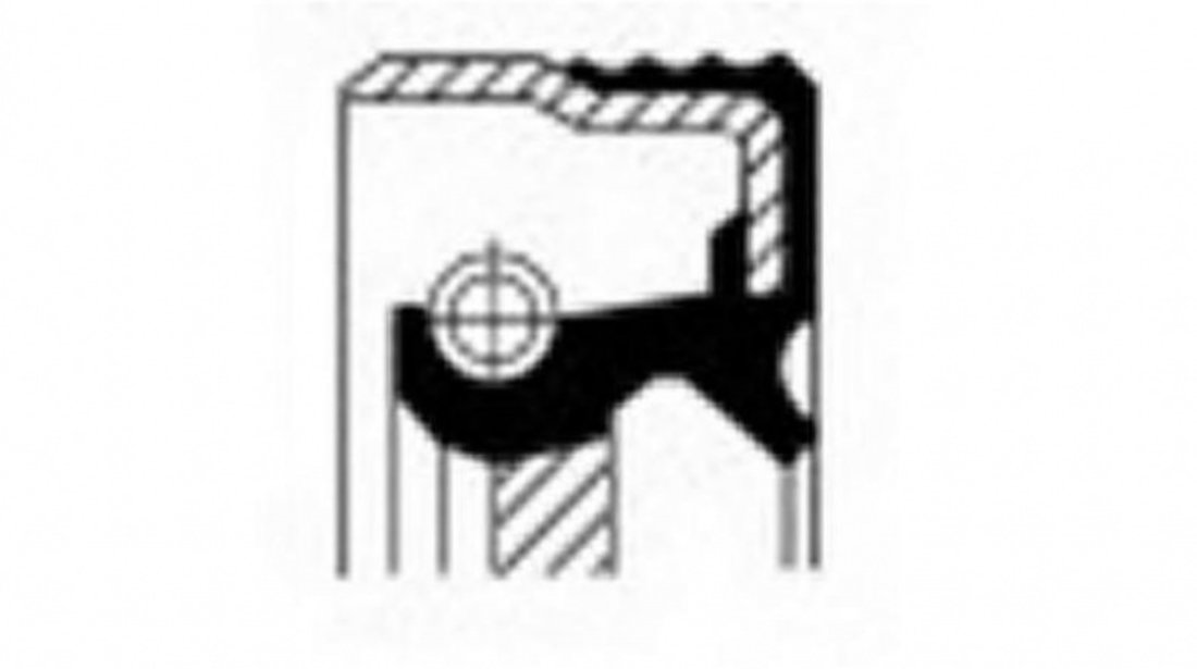 Simering arbore cotit / vibrochen Mercedes CABRIOLET (A124) 1991-1993 #3 069590