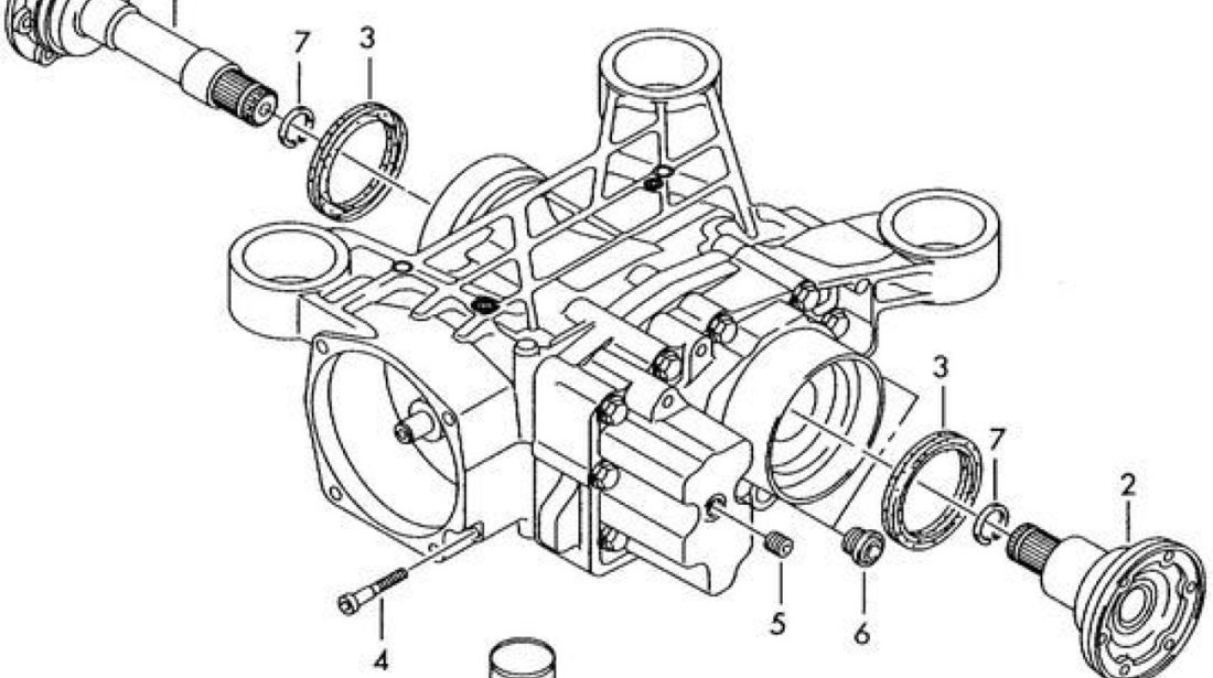 Simering diferential punte fata/spate Vw Tiguan 4x4 CORTECO 02D525596B