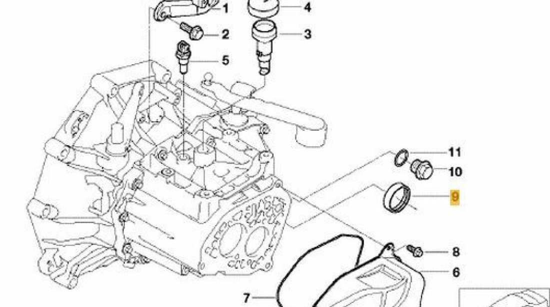 Simering planetara cutie viteza Mini Cooper BMW OE 23 11 7 518 638
