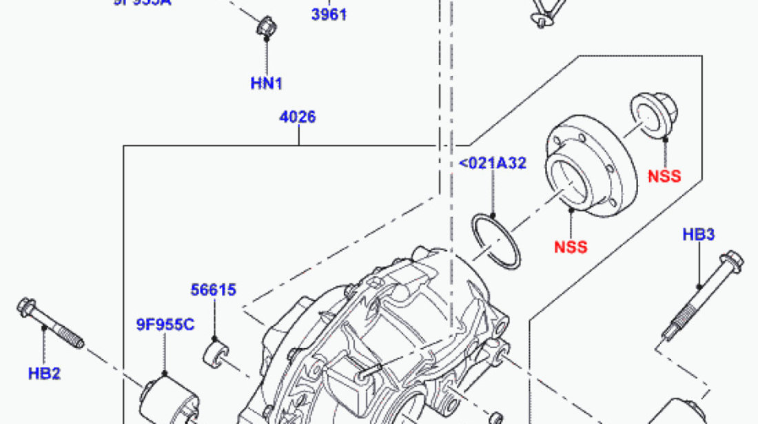 Simering planetara diferential punte fata/spate Range Rover Sport BMW OE TZB500050
