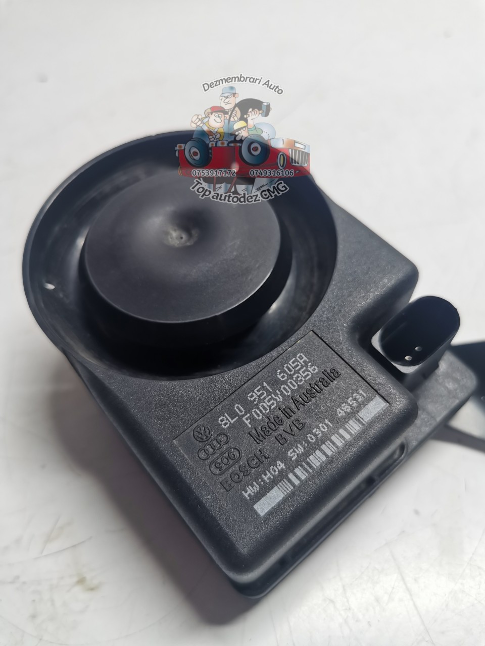 Sirena alarma Audi A4 A6 A3 A8 VW Seat Skoda 8L0951605A goarna