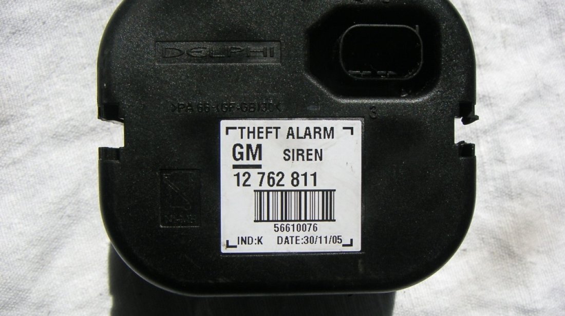 Sirena alarma Opel Vectra C Signum cod GM 12762811