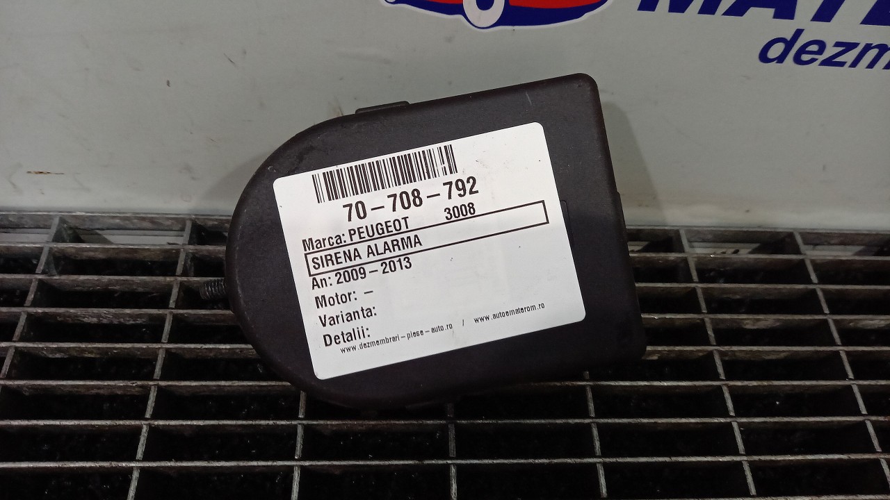SIRENA ALARMA PEUGEOT 3008 - - (2008 2013)