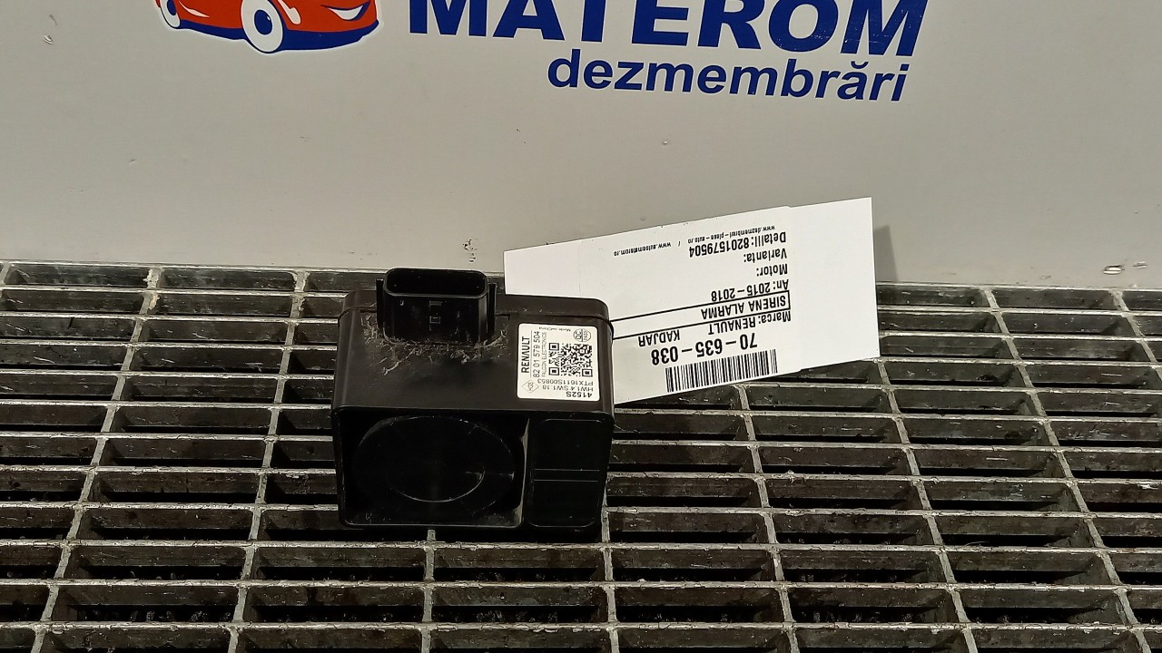 SIRENA ALARMA RENAULT KADJAR - - (2015 2018)