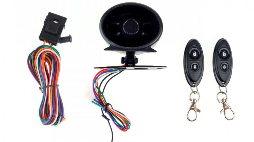 Sistem Alarma auto MINI cu doua telecomenzi AVX-AM02090