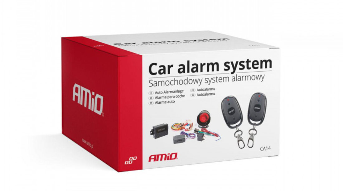 Sistem Alarma Auto Premium CA14 cu 2 telecomenzi AVX-AM01678