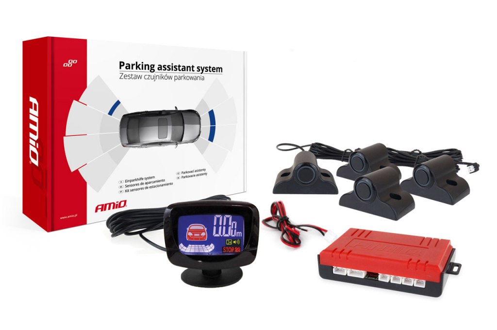 Sistem Asistent De Parcare Led-graf 4 Senzor Negru Truck 19mm Amio 02280