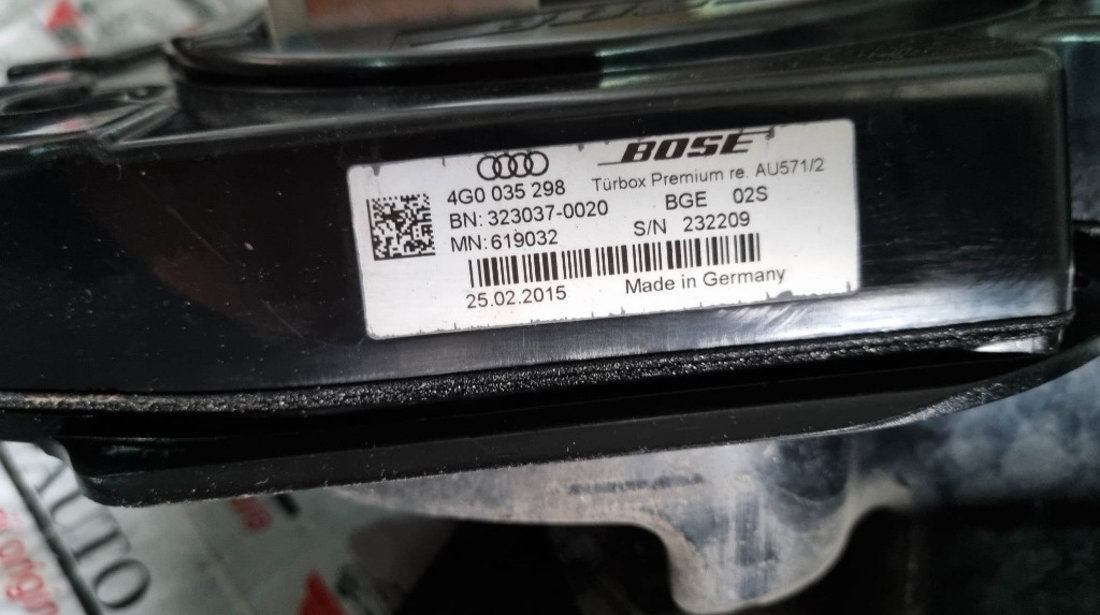 Sistem audio BOSE Fara amplificator Audi A6 C7 Facelift 4G2035709 4G0035298 4G0035411
