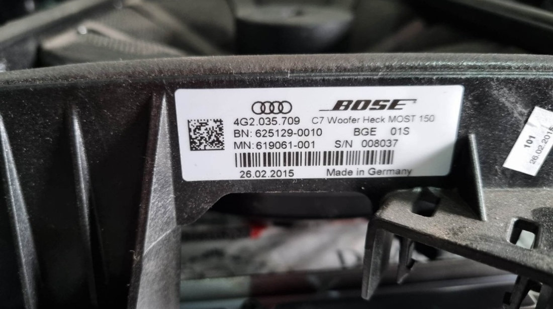 Sistem audio BOSE Fara amplificator Audi A6 C7 Facelift 4G2035709 4G0035298 4G0035411