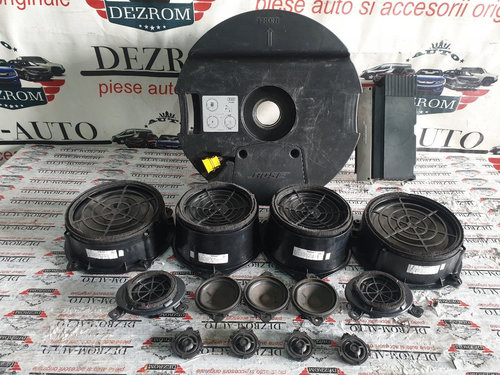 Sistem audio BOSE (statie, tub bass, 4 boxe usi, 3 medii bord, 2 medii plafon, 4 tweetere) AUDI Q7